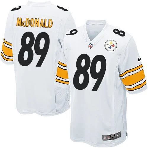 Men Pittsburgh Steelers #89 Vance McDonald Nike White Game NFL Jersey